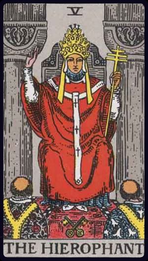 The Hierophant tarot card