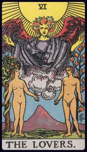 The Lovers tarot card