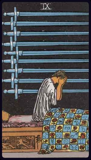 Nine of Swords tarot card