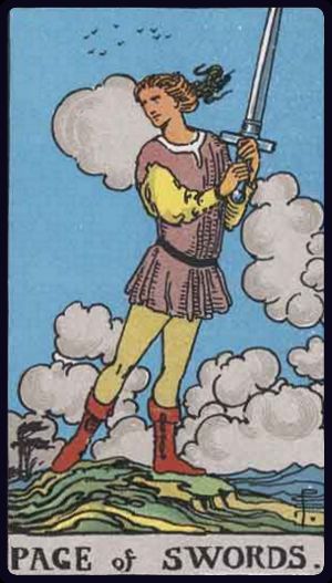 Page of Swords tarot card