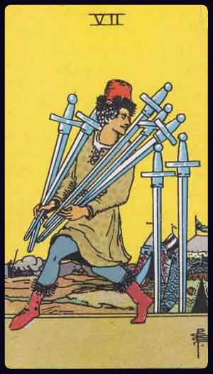 Seven of Swords tarot card