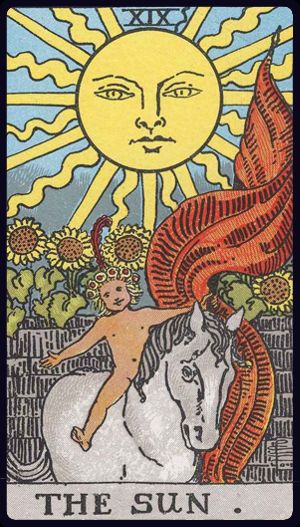 The Sun tarot card